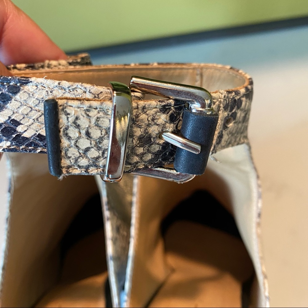 Thakoon Addition Reptile Pattern Peep-Toe Heels S… - image 7